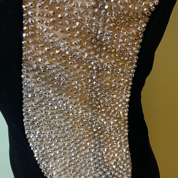 Velvet stretchy dazzling  sexy dress - Picture 5 of 5